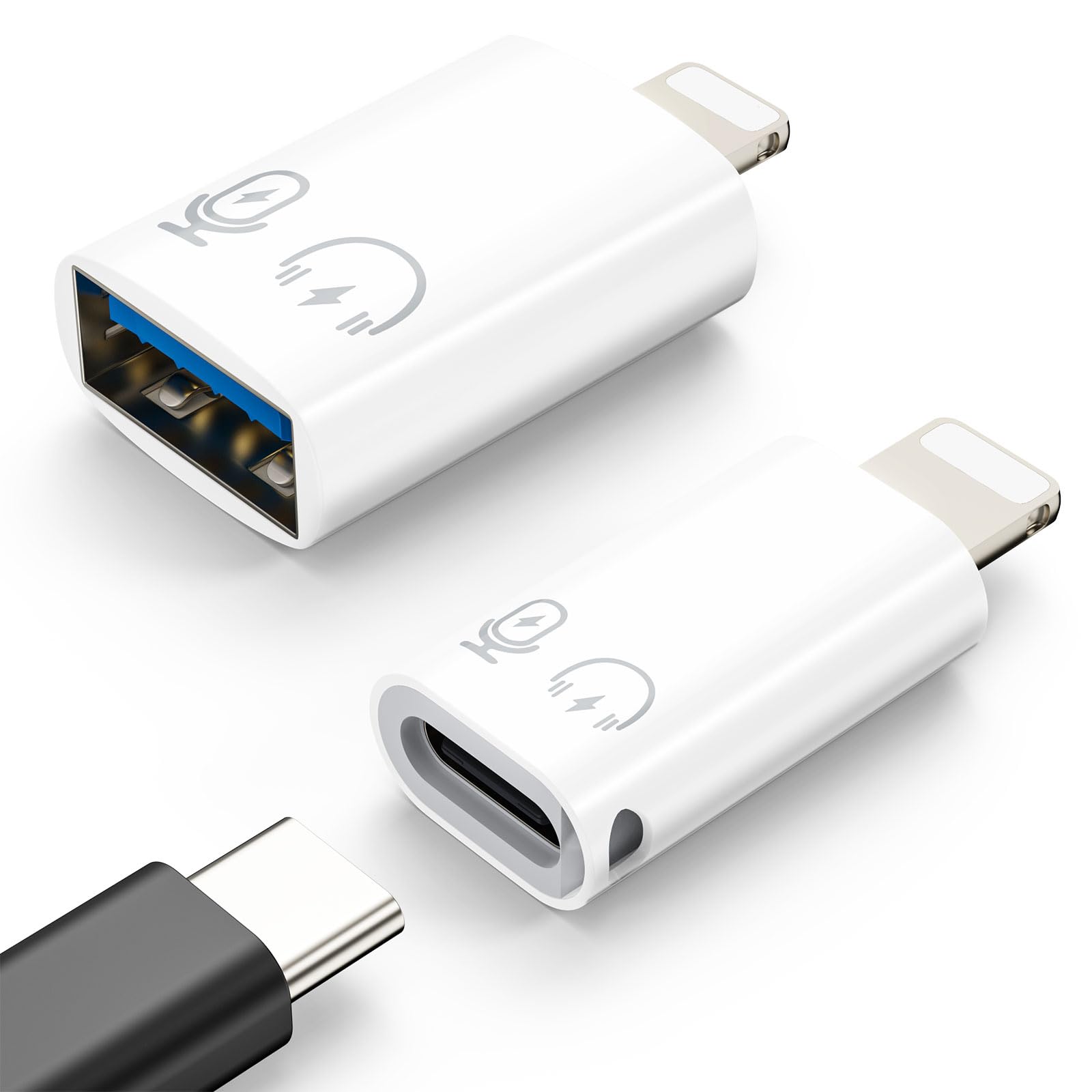 Verilux® USB C Female to Male Adapter, Male to USB-A Female OTG Adapter Verilux® USB C Female to Male Adapter, Male to USB-A Female OTG Adapter